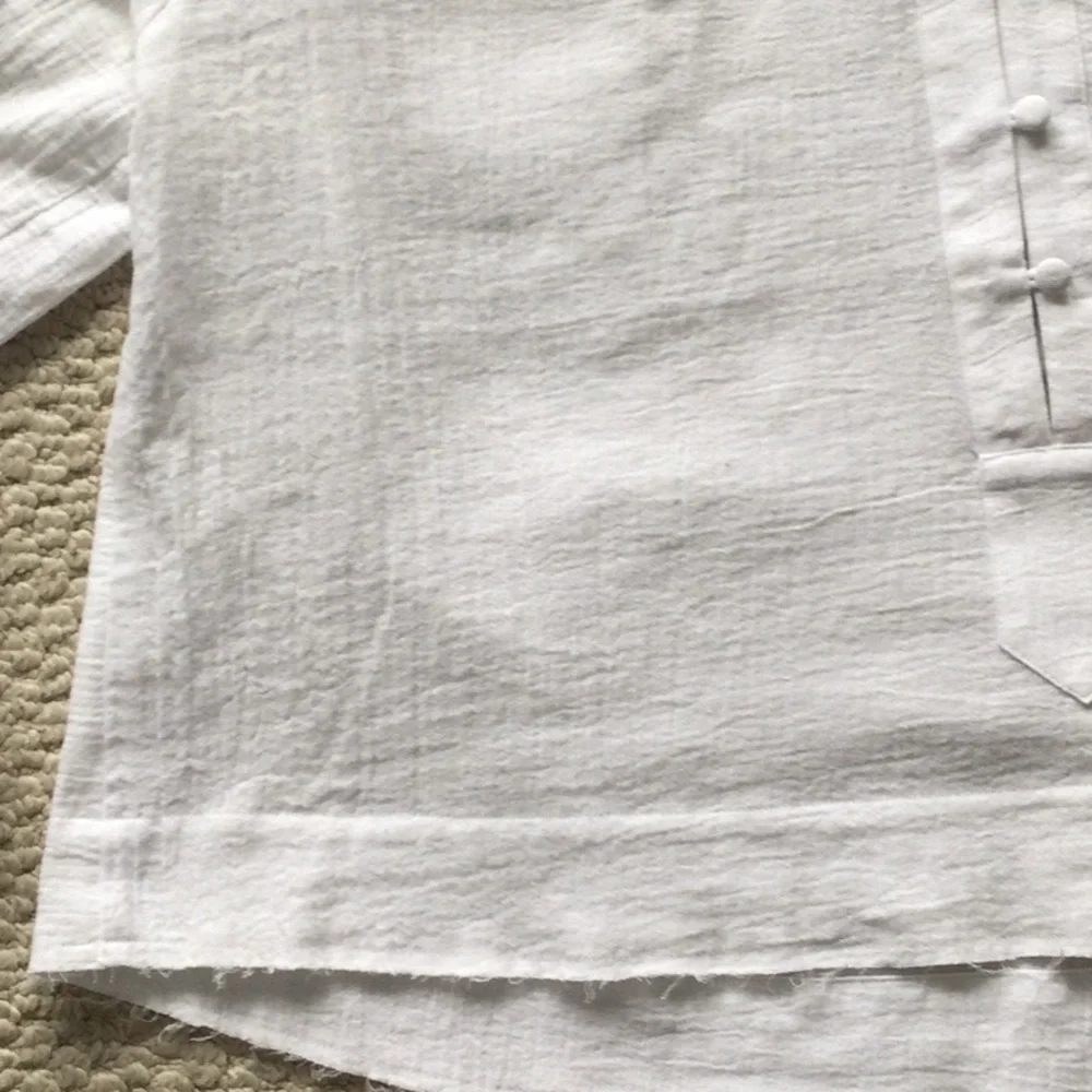 White cotton blouse - Picture 3 of 8